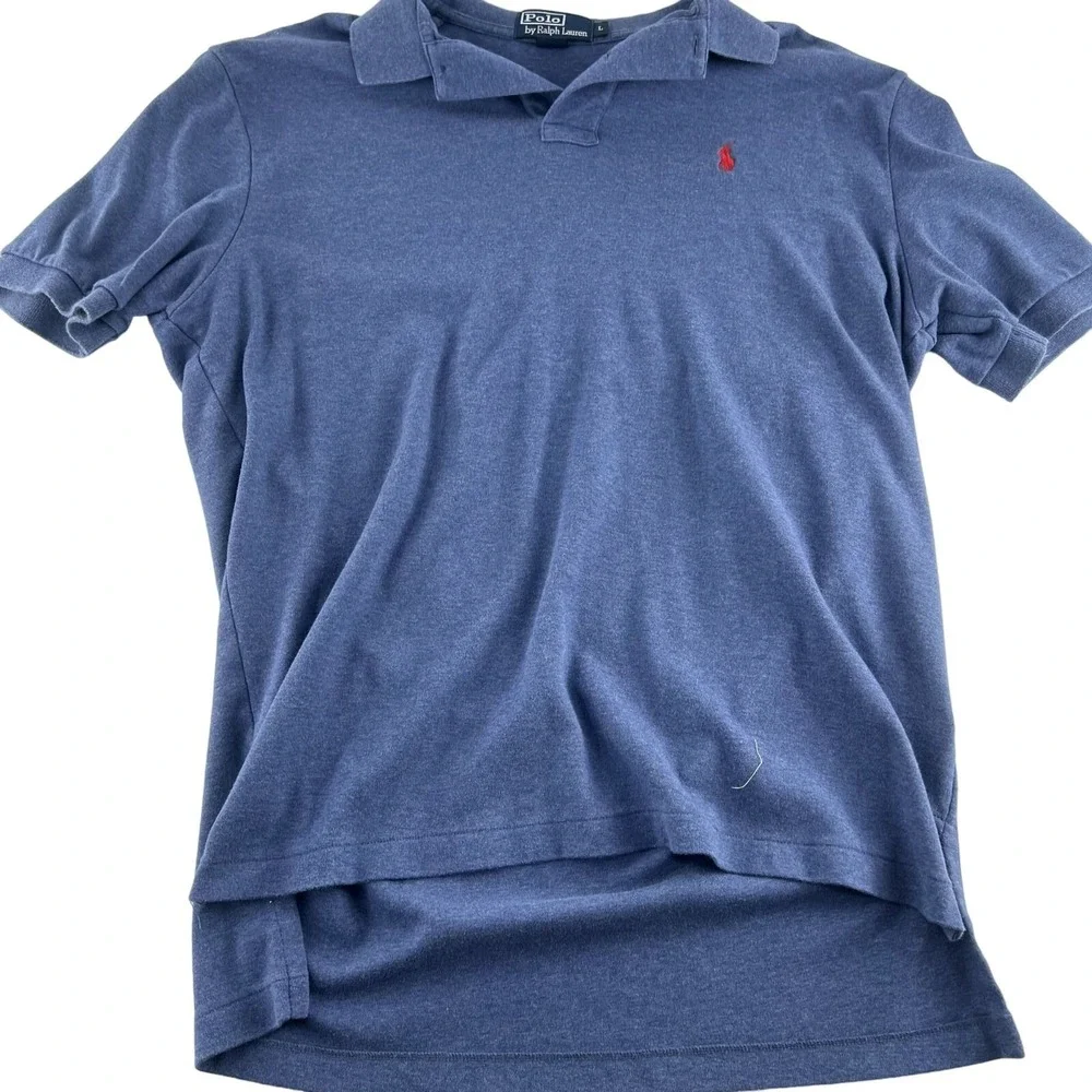 Polo Ralph Lauren Men's Large‎ Polo Shirt Blue Short Sleeves Golf